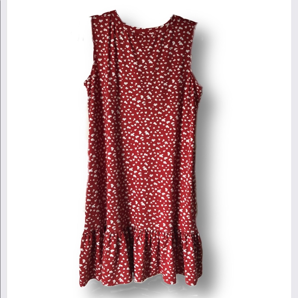 Apt.9 Red Flower Dress Medium